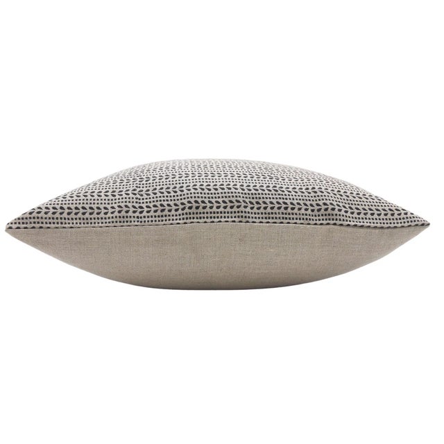 Fabdivine Thick Linen Cushion Cover 14x14 Inch Modern Home Accent- Ratan Bel For Sale - Image 4 of 7