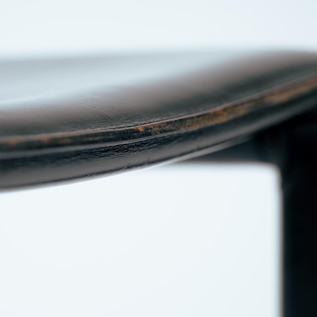 Vintage Black Leather Pasqualina Dining Chairs by Enrico Pellizzoni, Italy, 1981, Set of 6 For Sale - Image 13 of 18