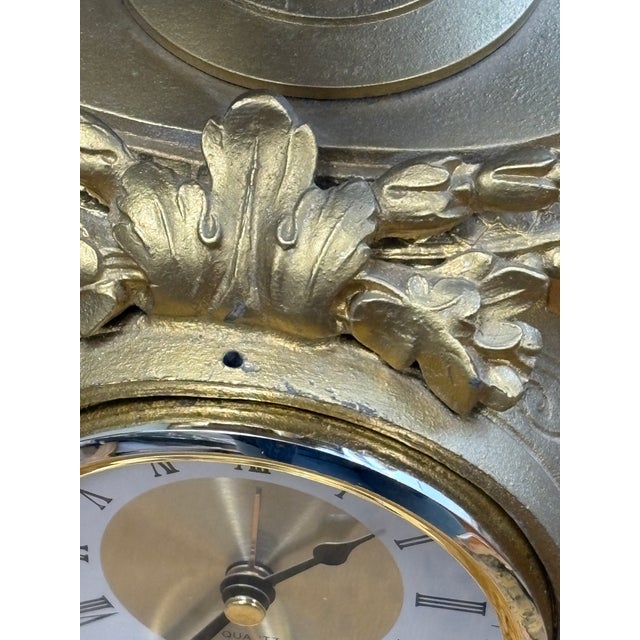French Rococo Style Gilt-Bronze Working Mantel Clock For Sale - Image 10 of 10
