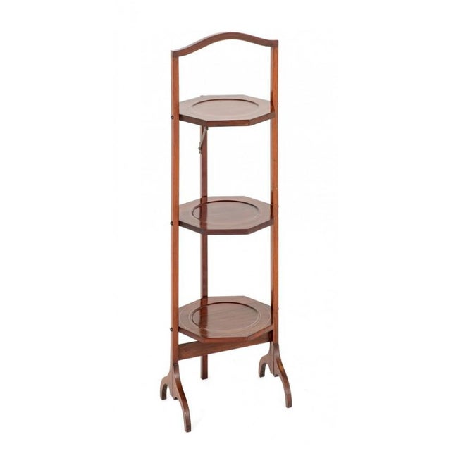 Wood Revival Sheraton Cake Stand in Mahogany, 1900s For Sale - Image 7 of 7