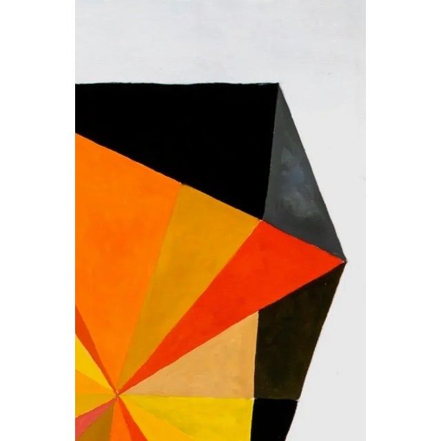 Contemporary “Spectrum Warm” Abstract Oil Painting by Mary Alice Copp For Sale - Image 3 of 6