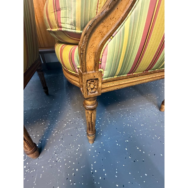 Hancock & Moore Louis XVI Upholstered Armchairs For Sale - Image 12 of 12