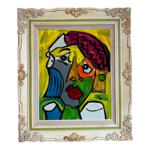 Picasso Style Painting, Peter Keil, 1972