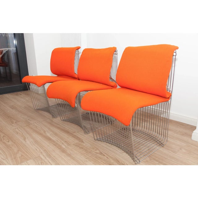 Mid-Century Modern Pantonova Dining Chairs by Verner Panton for Fritz Hansen, 1971, Set of 3 For Sale - Image 3 of 9