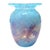 Michael Nourot Signed Art Glass Vase, Blue and Purple Swirl For Sale - Image 4 of 15