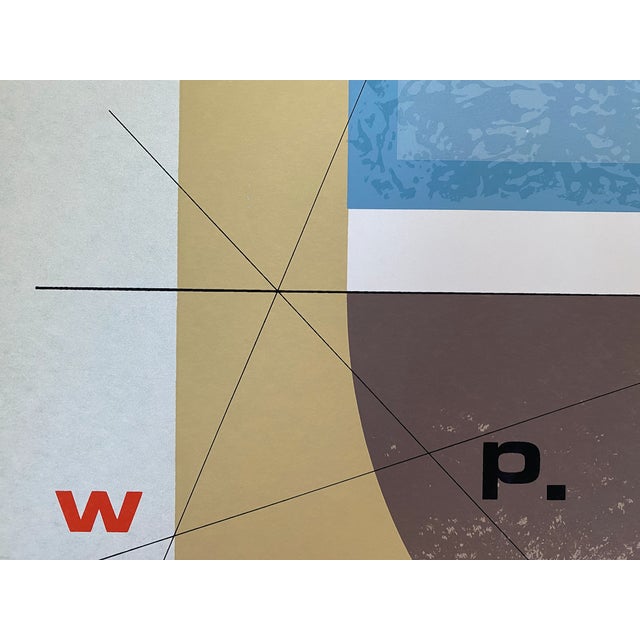 1980s "Paris Review" Color Lithograph by Arnold Hoffman, Jr. For Sale - Image 4 of 5