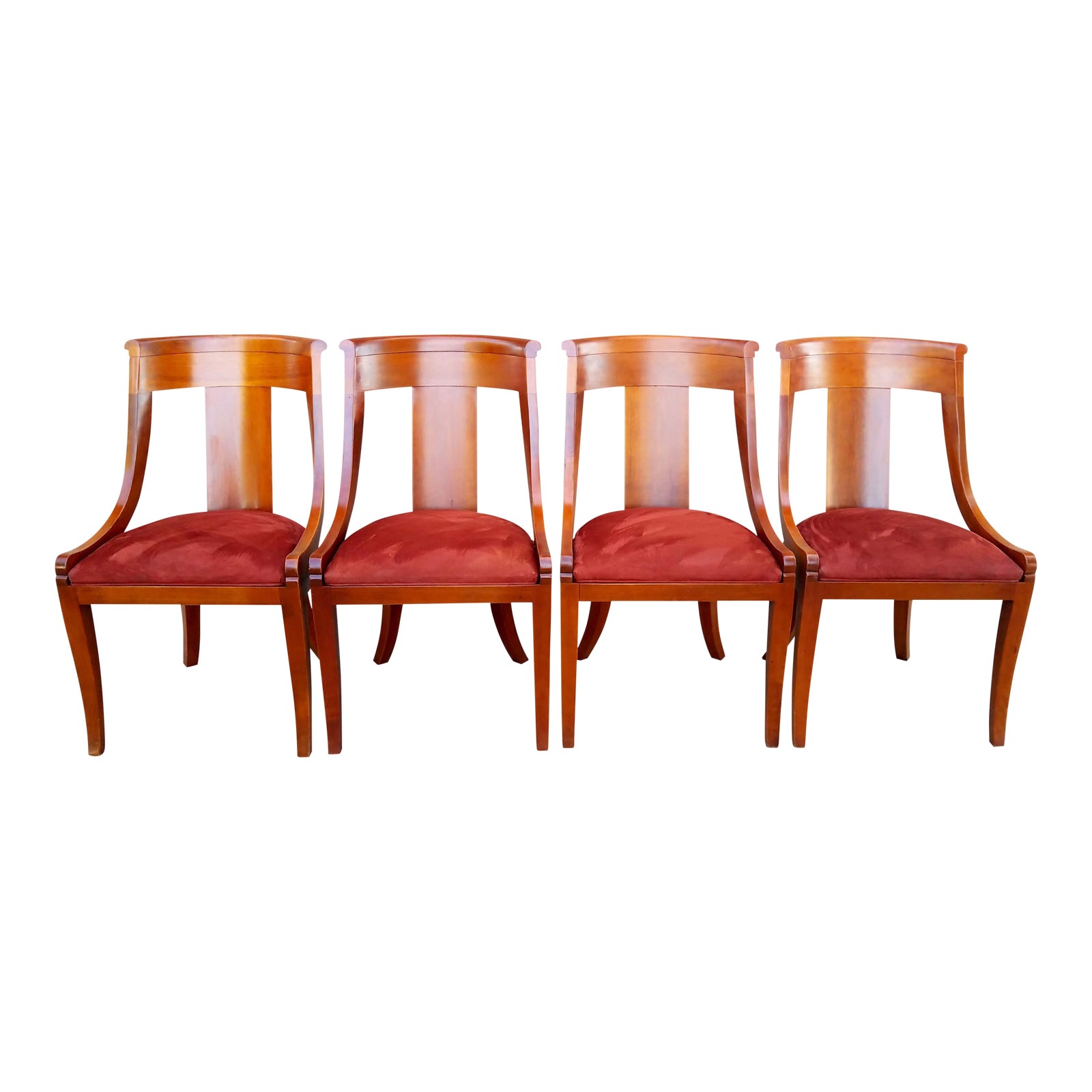 Vintage Baker Regency Style Palladian Side Chairs Set of 4 Chairish