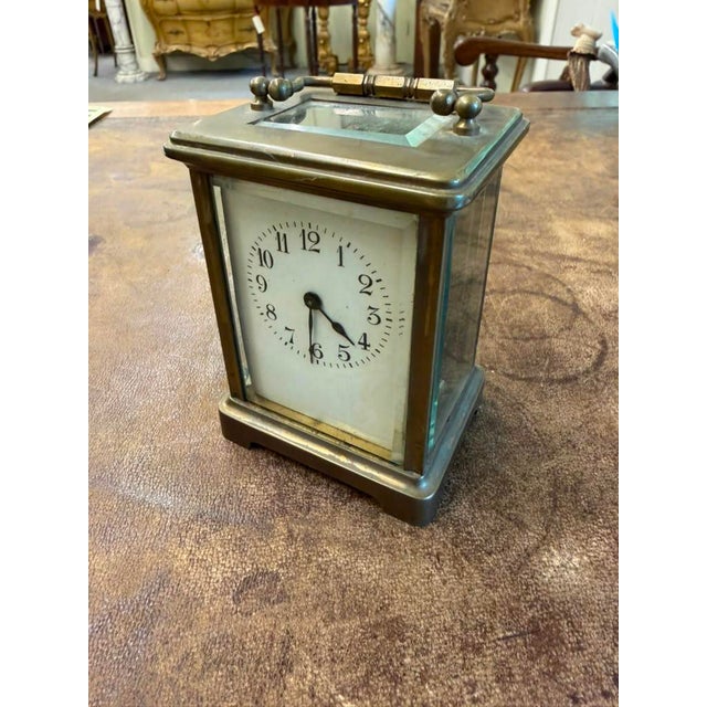 French Late 19th Century Carriage Clock, Brass Case, Circa 1890 For Sale - Image 15 of 16