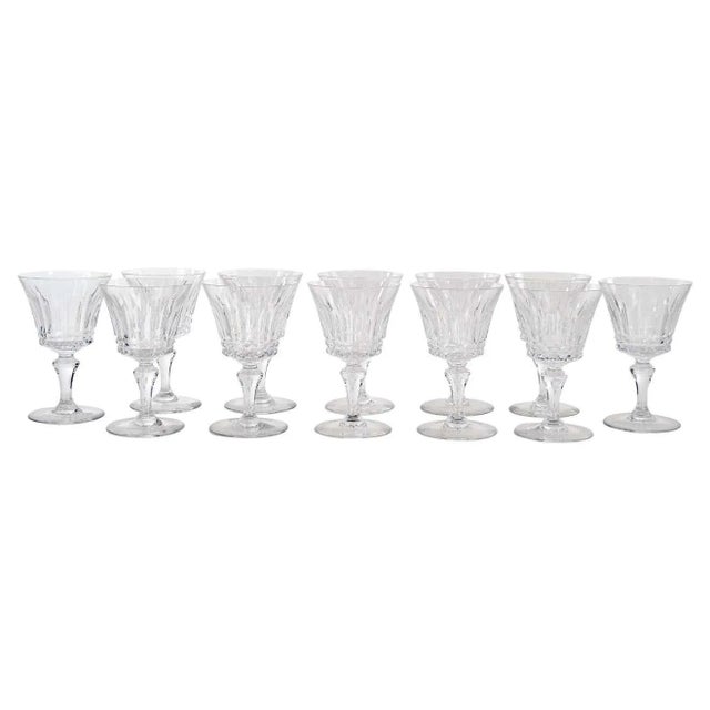 Mid 20th Century Tall Baccarat Crystal Barware / Tableware Service- Set of 12 For Sale - Image 12 of 12