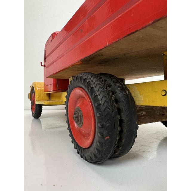 Vintage Wooden Toy Truck attributed Bigge, Germany, 1950s For Sale - Image 15 of 18