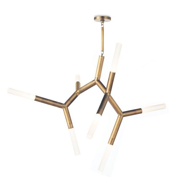 Metal Regina Andrew Traveler Steel Chandelier, Natural Brass For Sale - Image 7 of 7