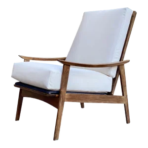 Mid-Century Modern Yugoslavia Sculpted Lounge Club Chair