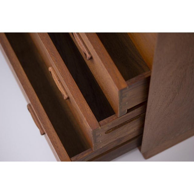 Vintage Danish Teak Secretaire by Hvidt and Mølgaard-Nielsen for Søborg Møbelfabrik, 1960s For Sale - Image 9 of 16