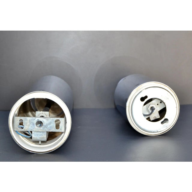 Set of 2 Staff Leuchten Chrome & Plastic Space Age Designed by Motoko Ishii 70 For Sale - Image 10 of 13