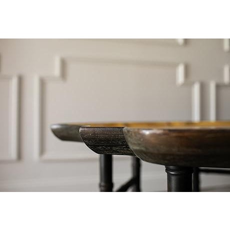 Wood 1980s Kittinger Octagonal Chinese Chippendale Faux Bamboo Coffee Table, Original Gold Leaf Finish For Sale - Image 7 of 16