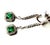 Emerald Shaped Emeralds Halo Diamond 3.50 Carat Lariat 14 Karat White Gold Earrings - 2 Pieces For Sale - Image 9 of 12