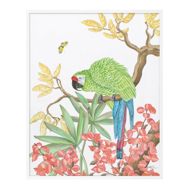 Welcome to the Jungle by Allison Cosmos in White Framed Paper, Medium Art Print For Sale