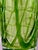 Hand Blown Green Applied Glass Vase W/ Label by Margie’s Garden For Sale - Image 4 of 7