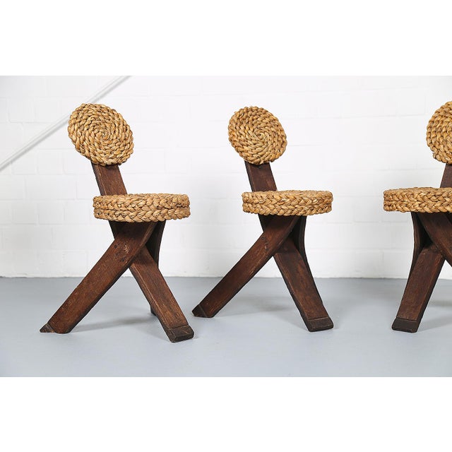 This set embodies the characteristic French mid-century Mediterranean design of Adrien Audoux & Frida Minet. Handcrafted...