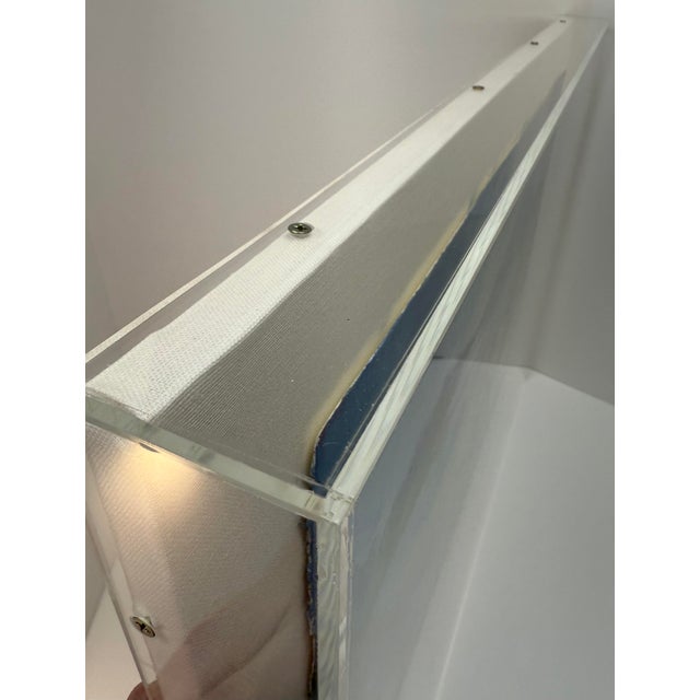 2020s 2025, Untitled (Landscape), Contemporary Impressionist, Framed Acrylic on Paper, Artist Ellen Diamond For Sale - Image 5 of 6