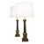Large Pair Westwood Neoclassical Hollywood Regency Corinthan Column Bronzed Brass Table Lamps 1960's Tony Paul For Sale