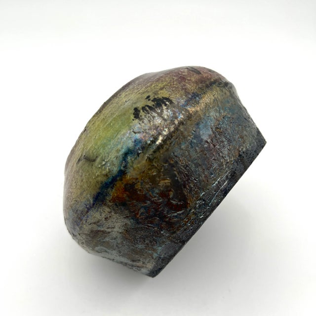 Original Studio Pottery Soda-Fired Glaze Cachepot For Sale - Image 11 of 12