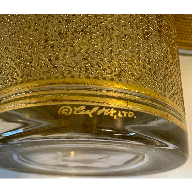 Transparent Mid 20th Century Culver Gold Trim Highball Glasses - Set of 6 For Sale - Image 8 of 8