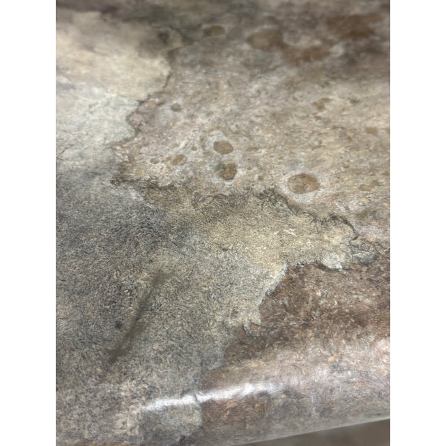 Steve Chase Designed Layered Parchment Square Table For Sale - Image 17 of 18