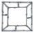 Fret Rim Tray — Italian Hand-Painted Ceramic, Bamboo Motif, Gray For Sale