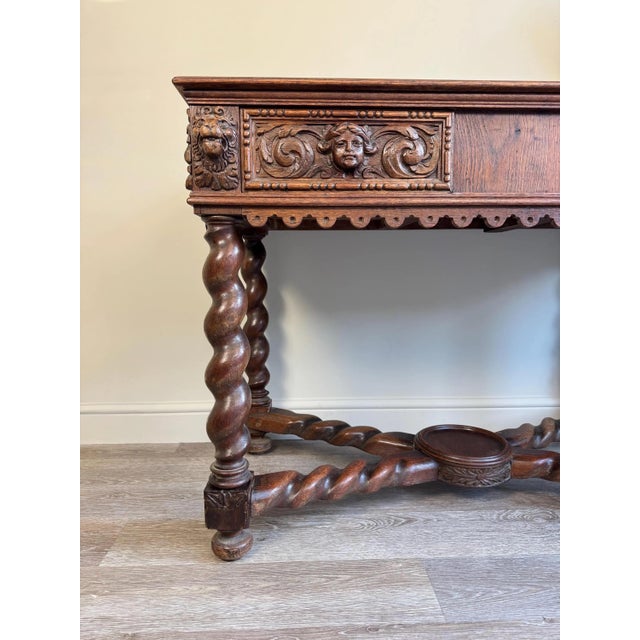 Antique Console Table in Carved Wood, 1890s For Sale - Image 16 of 17
