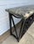 Vintage Mediterranean Wrought Iron Console Table With Stone Top For Sale - Image 4 of 16