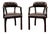 English Desk Chairs in Leather, Set of 2 For Sale