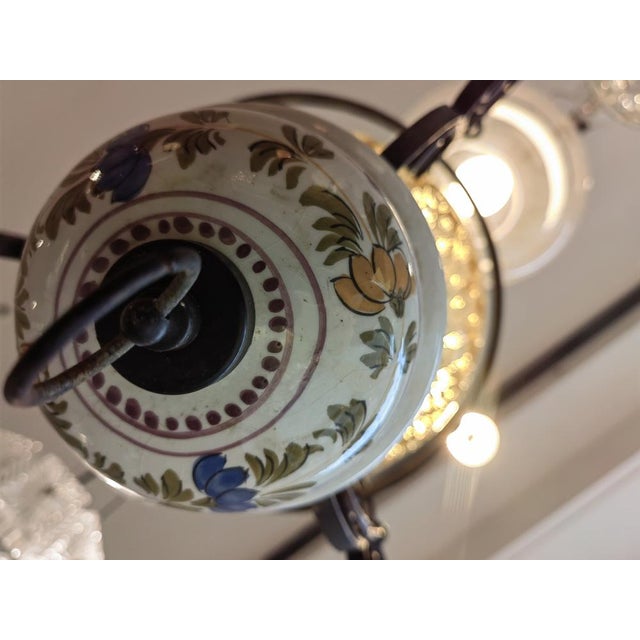 Vintage Italian Glass Chandelier in Pigna, 1970s For Sale - Image 13 of 18