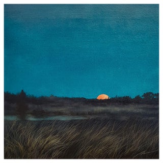 Maija Muizniece, The Evening Wakes Up, Oil on Canvas, 2024 For Sale