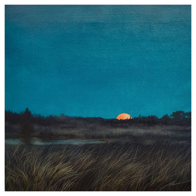 Maija Muizniece, The Evening Wakes Up, Oil on Canvas, 2024 For Sale