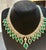Emerald Gia Certified 73ct Zambian Emerald & 22ct Diamond Necklace Earring Bridal Suite For Sale - Image 8 of 8