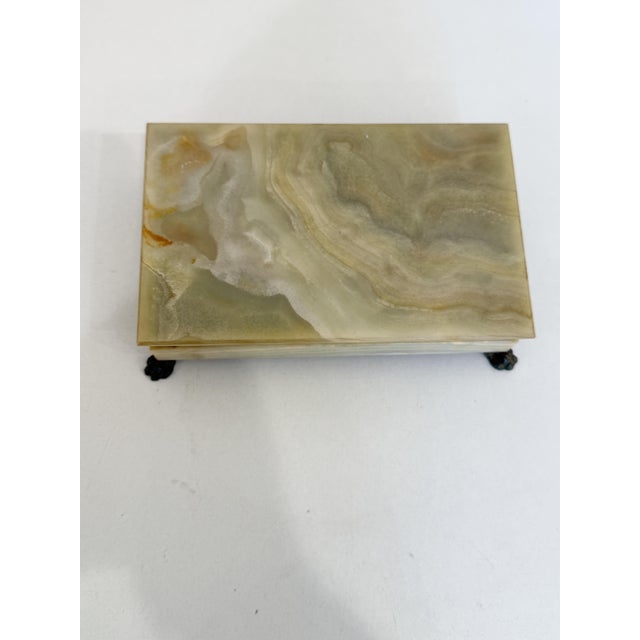 Mid-Century Onyx Jewelry Box, 1950s. For Sale - Image 4 of 9