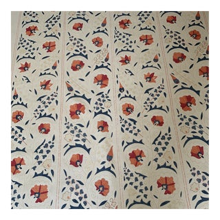 English Robert Kime Linen Fabric- 2 Yards For Sale