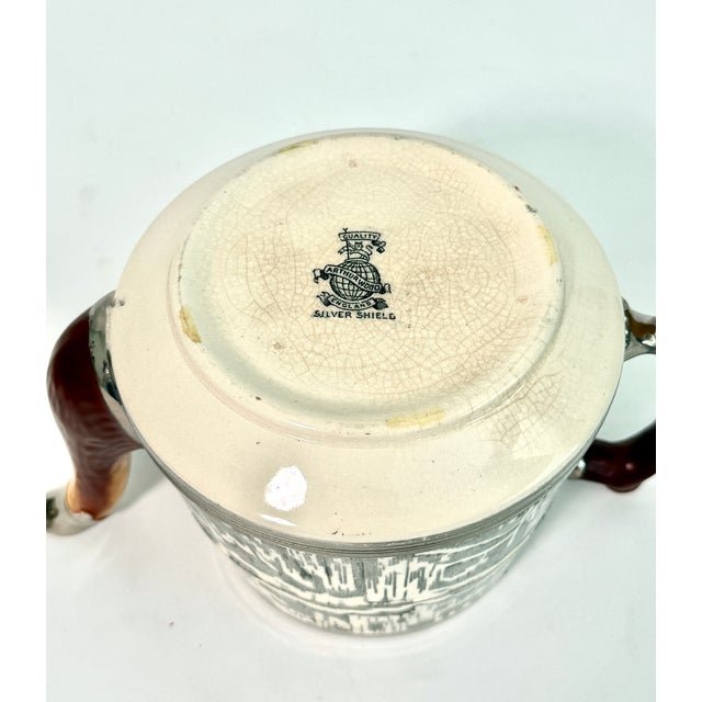 1930s Arthur Wood Silver Shield Teapot For Sale - Image 10 of 10