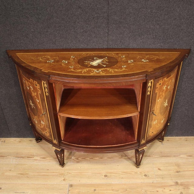 Louis XVI Inlaid Sideboard, 1950s For Sale - Image 9 of 13