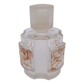 Glass Perfume Bottle by René Lalique for Lalique, 1942 For Sale