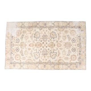 Hand-Knotted Antique Accent Rug For Sale