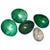 Stone Malachite & Rock Crystal Egg Objects- Set of 5 For Sale - Image 9 of 9