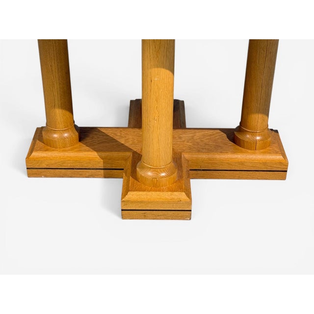 David Linley, Inlaid Dining Table, Burlwood Oak, United Kingdom, 2000s For Sale - Image 11 of 13