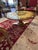 1950s Vintage Reverse Painting on Glass Round Coffee Table For Sale - Image 5 of 13