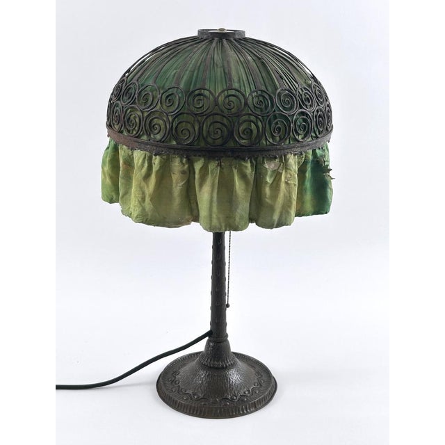 Antique Art Nouveau Table Lamp from Reinhold Kirsch, 1900s For Sale - Image 13 of 18