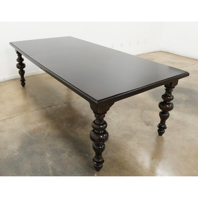 Turned Leg Extendable Dining Table For Sale - Image 9 of 16