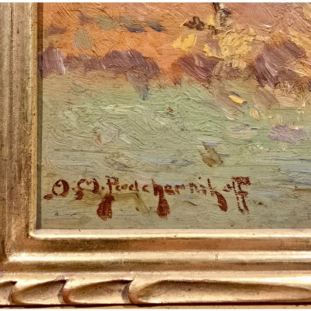 Alexis Matthew Podchernikoff - 1920s California Farm Landscape Oil Painting For Sale In Los Angeles - Image 6 of 11