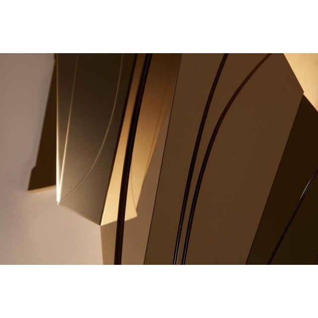 Geometric Cross Bitume 03 Wall Lamp by Jennifer Midoz For Sale - Image 4 of 6