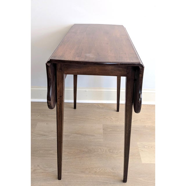 Hitchcock Stenciled Drop Leaf Dining Table 36" Butterfly Edge Mid 20th Century For Sale - Image 10 of 14